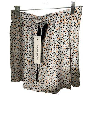 Womens Workshop Republic Clothing Skort with Pastel Dots Small NWT